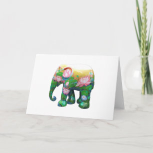 Personalise Animal Safari Jungle Africa Flowers Card