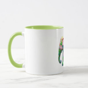 Personalise Animal Safari Jungle Africa Flowers Mug
