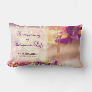 Personalise, Anniversary Religious Life, Nun Lumbar Cushion