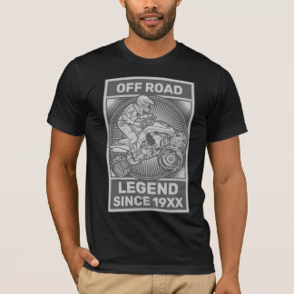 Personalise ATV Off Road Legend Custom Birthday T- T-Shirt