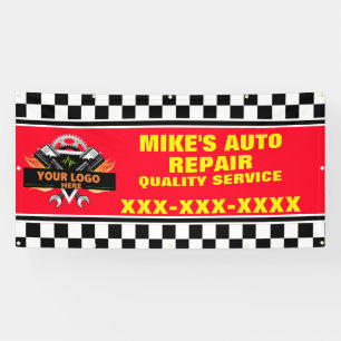 Personalise Auto Repair Shop With Your Logo Design Banner