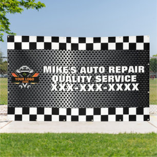 Personalise Auto Repair Shop With Your Logo Design Banner