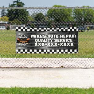 Personalise Auto Repair Shop With Your Logo Design Banner