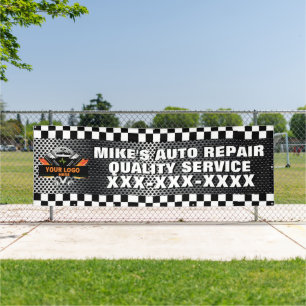 Personalise Auto Repair Shop With Your Logo Design Banner
