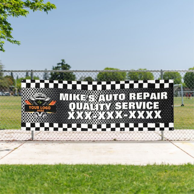 Personalise Auto Repair Shop With Your Logo Design Banner (Insitu)