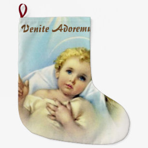 Personalise Baby Jesus Large Christmas Stocking