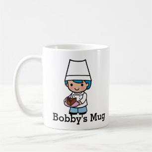 Personalise Baker / Chef with Chocolate Cake Coffee Mug