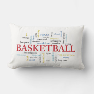 Personalise Basketball Coach Thank You in Words Lumbar Cushion