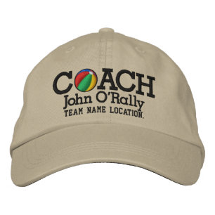 Personalise Beach ball Coach Cap Your Name n Game!