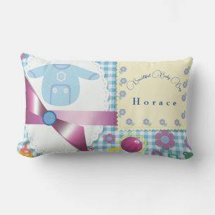 Personalise Beautiful Baby Boy Toys Blue      Lumbar Cushion