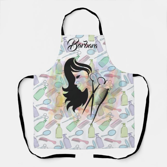 Personalise Beauty Salon Apron (Front)