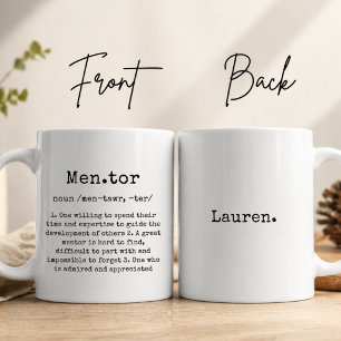 Personalise Best Mentor Ever Custom Thank You Gift Coffee Mug