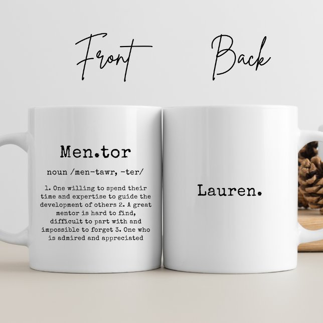 Personalise Best Mentor Ever Custom Thank You Gift Coffee Mug (Creator Uploaded)