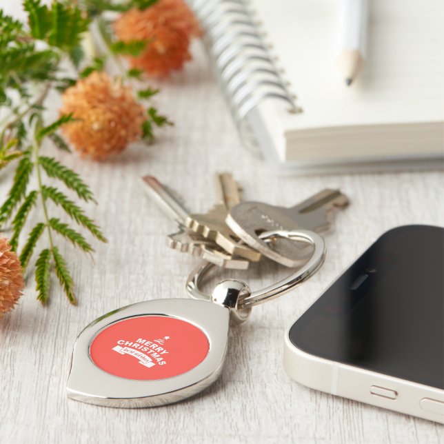 Personalise Best Wishes Key Ring (Side)