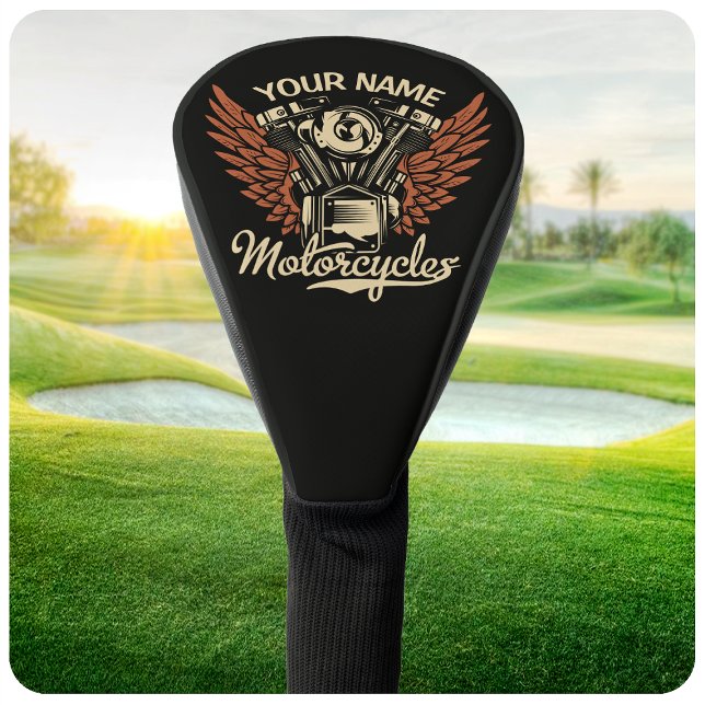  Personalise Biker Motorcycles Motor Wings Garage  Golf Head Cover (Creator Uploaded)