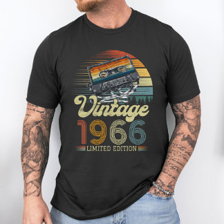 Personalise Birth Year Vintage Cassette Tape T-Shirt
