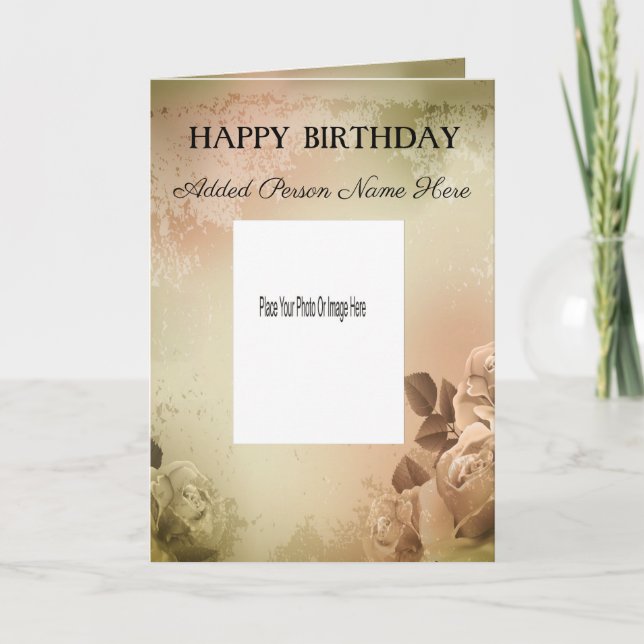 Personalise Birthday Card (Front)