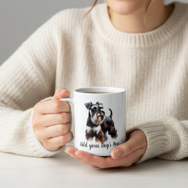  Personalise Black and Browns Schnauzer Keepsake Coffee Mug (Creator Uploaded)