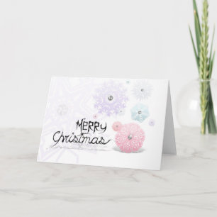 Personalise Blank Merry Christmas Greeting Holiday Card