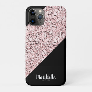 Personalise Blushed Rose Gold Faux Foil Case-Mate iPhone Case