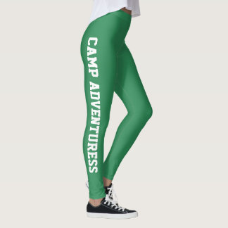 Personalise Botanical Emerald Natural Green Classy Leggings