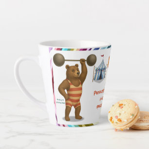 Personalise: Brandon, strong-bear Latte Mug