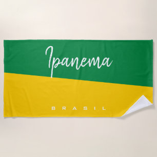 Personalise Brasil / Brazil Beach Towel