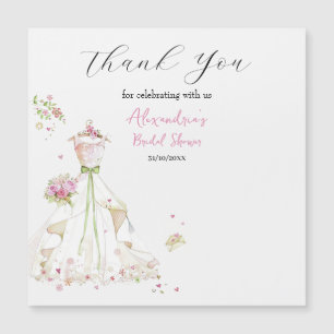 Personalise Bridal Shower Dress Thank you