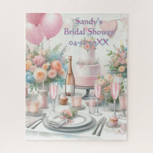 Personalise Bridal Shower Jigsaw Puzzle