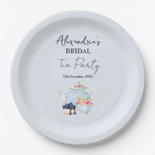 Personalise Bridal Shower Tea Party Paper Plate
