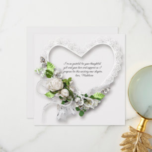 Personalise Bridal Shower Thank you Card