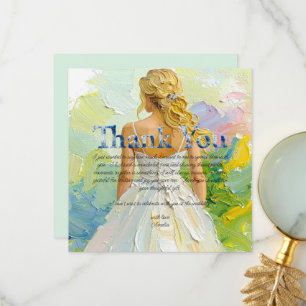 Personalise Bridal Shower Thank you Card