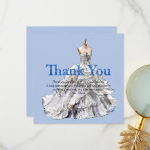 Personalise Bridal Shower Thank you Card