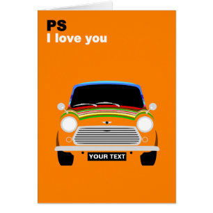 Personalise British Austin Mini Cooper car