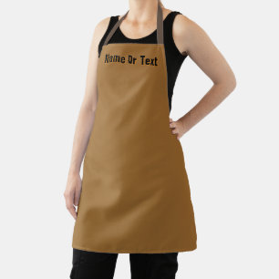 Personalise Brown Kitchen Chef Baker Craft Apron