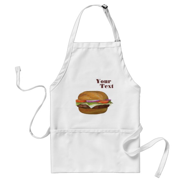 Personalise Burger  Standard Apron (Front)