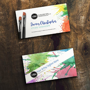 Personalise Business Art Supplies Card