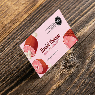 Personalise Business   Butcher Shop Business Card