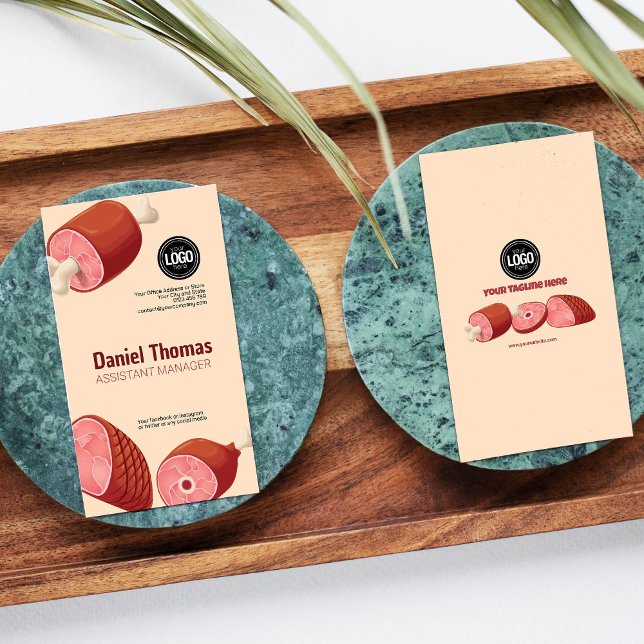 Personalise Business | Butcher Shop Business Card (Creator Uploaded)