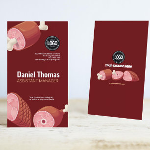 Personalise Business Butcher Shop Card