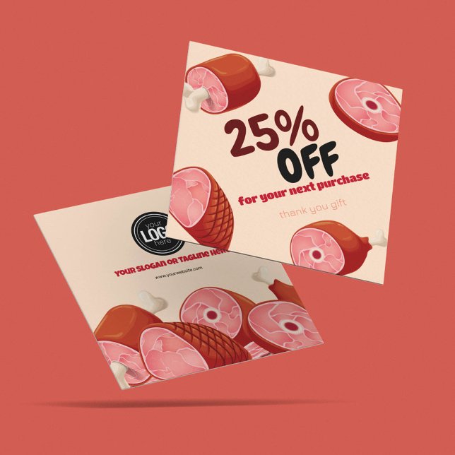 Personalise Business | Butcher Shop Discount Card (Creator Uploaded)