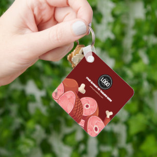Personalise Business   Butcher Shop Key Ring