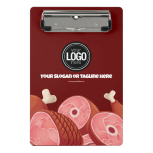 Personalise Business Butcher Shop Mini Clipboard