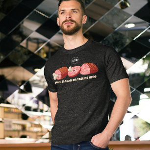 Personalise Business Butcher Shop T-Shirt