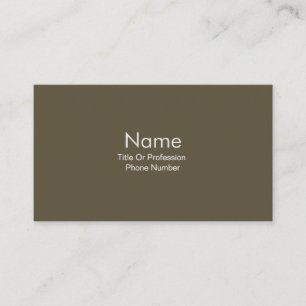 Personalise Business Card Olive