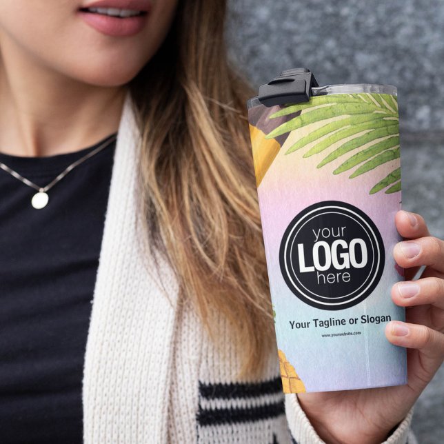 Personalise Business Logo watercolor ice cream Thermal Tumbler (Creator Uploaded)