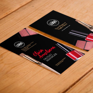 Personalise Business | Modern Makeup Company Business Card