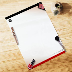 Personalise Business Modern Makeup Company Custom Letterhead