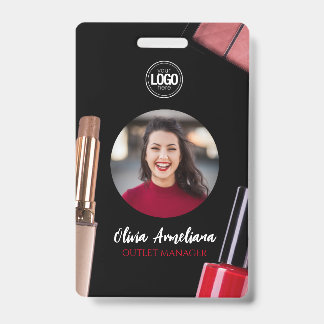 Personalise Business | Modern Makeup Company ID Badge