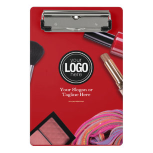 Personalise Business   Modern Makeup Company Mini Clipboard
